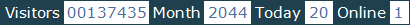 總訪客數：137435、本月訪客數：2044、今日訪客：20、線上人數：1